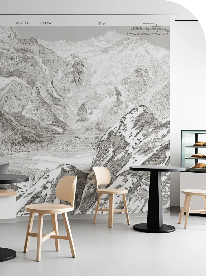 Black Mountain wallpaper at cafe